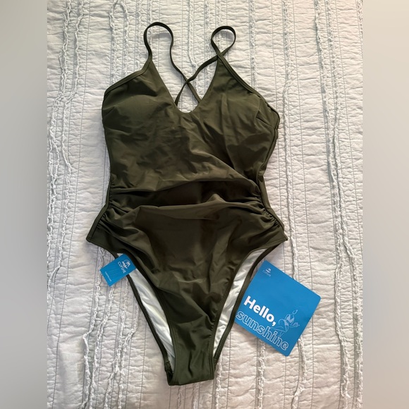 Cupshe Other - Cupshe Olive Green One Piece Swimsuit